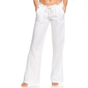 Roxy White Drawstring Pants